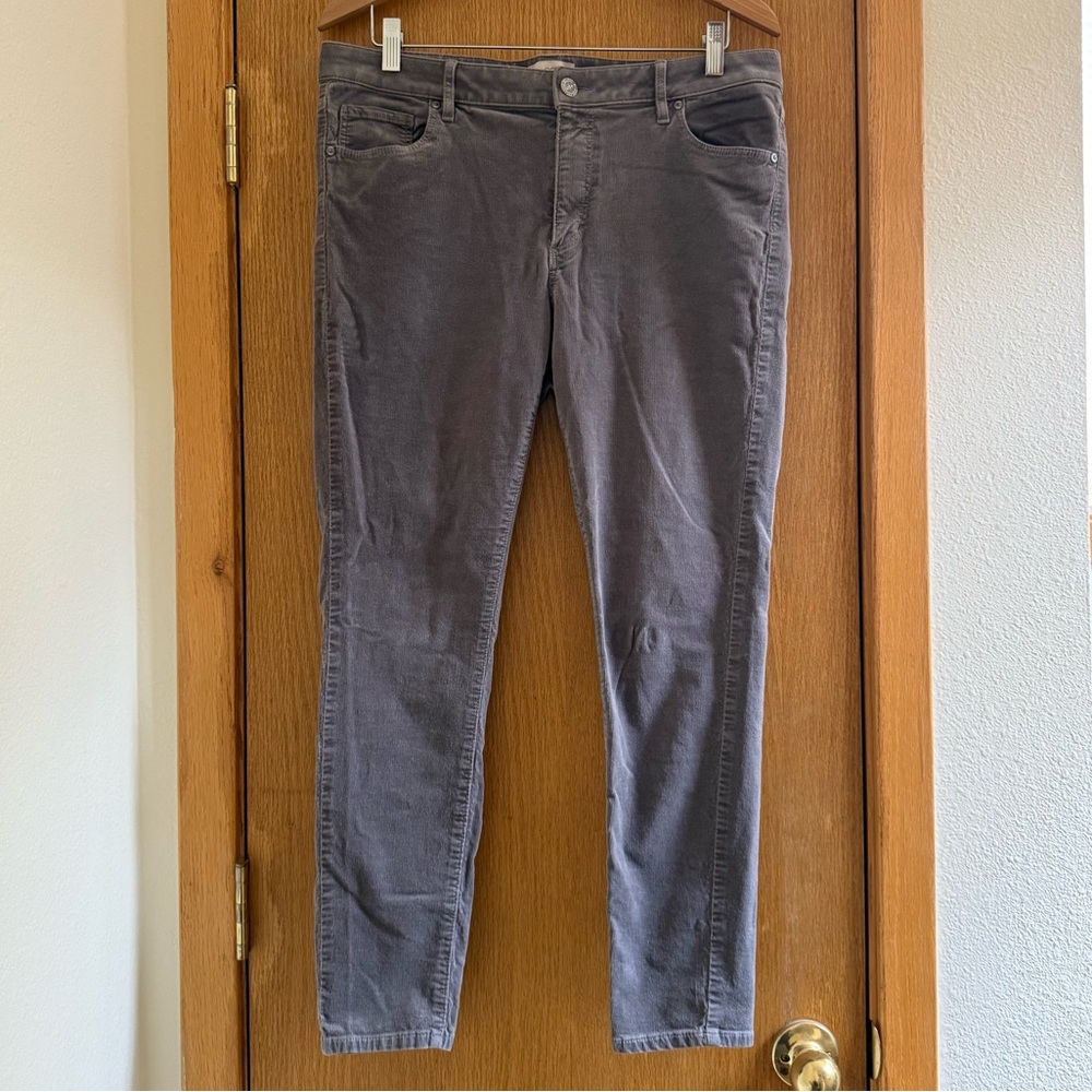 LOFT • Fawn Colored Corduroy Pants Jeans - Curvy Skinny - Size 12
